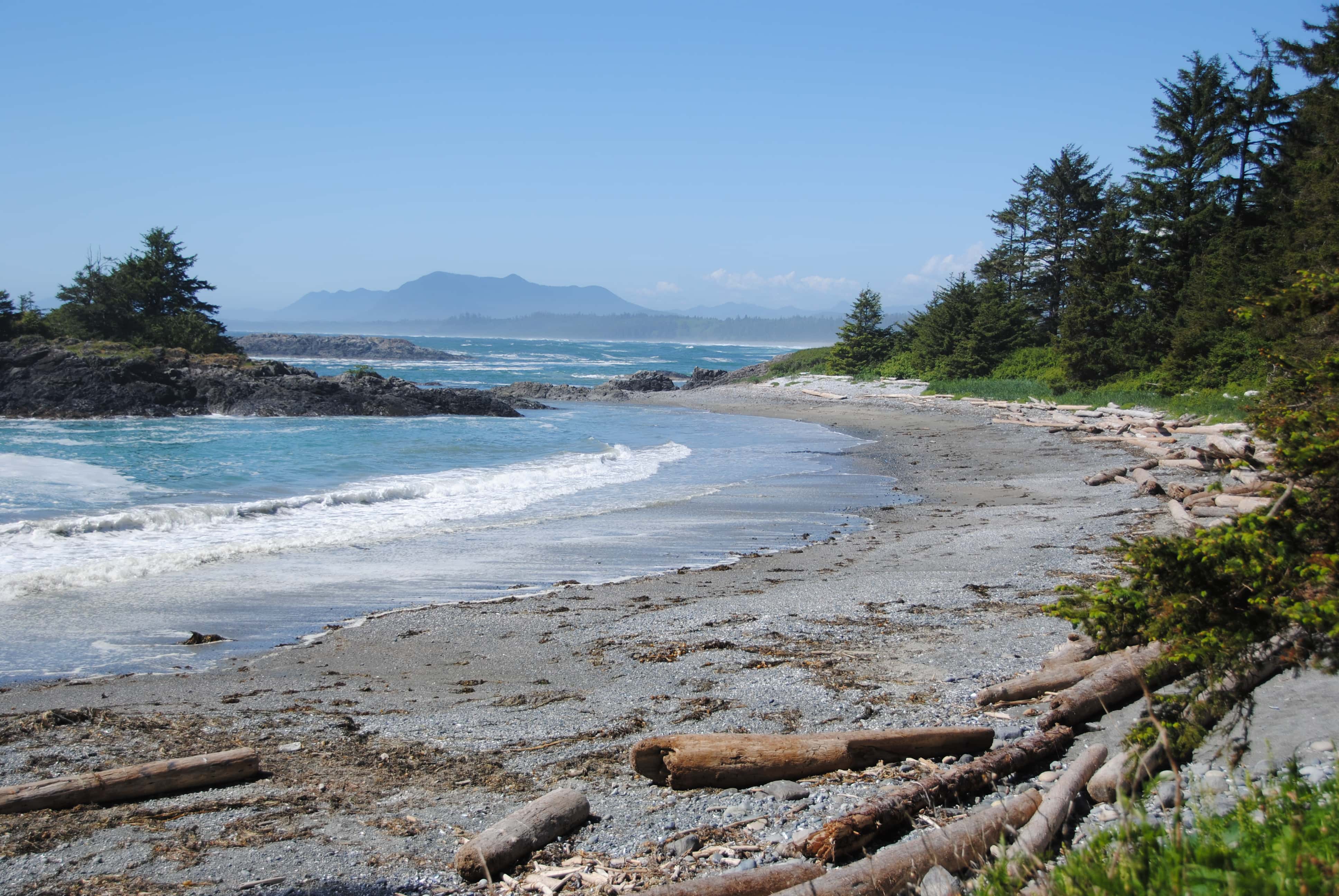 beach on the Pacific Rim Trail, Tofino Guided Hiking Tours